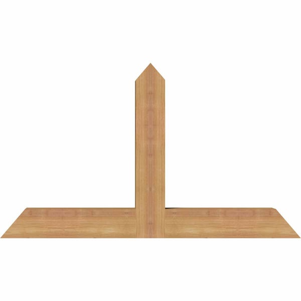 Ekena Millwork Portland Timber Gable Bracket, Western Red Cedar, 36"W x 21"H x 3 1/2"D x 3 1/2"F, 14/12 Pitch GBW036X21X0404POR00SWR - main